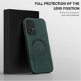 thumbnail image 4 of Mantto for Samsung Galaxy A53 5G Case Compatible with MagSafe Charging, Vegan PU Leather Slim Classic Luxury Elegant Thin Drop Protection Protective Cover for Samsung Galaxy A53 5G, Green, 4 of 9