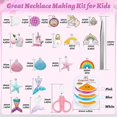 thumbnail image 3 of 773 Pcs Mermaid Charm DIY Bead Set for Kids Girls with Pearl Starfish Shell with Mermaid Beads for Making Bracelets Necklaces, 3 of 5