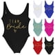 thumbnail image 4 of MKLEKYY Bikini Mujer Traje De Baño Women Fashion Letter Print Piece Swimsuit Sexy Bikini Swimwear Bathing Sleeveless Backless Swimsuit 2697, 4 of 4