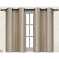 thumbnail image 3 of BLACKOUT CURTAINS SHORT (30" W X 36" L, TAUPE , 1 PIECE) HALF WINDOW CURTAINS TIERS SOLID MICROFIBER VALANCES PANELS THERMAL INSULATED FOR BASEMENT WINDOW D24, 3 of 3
