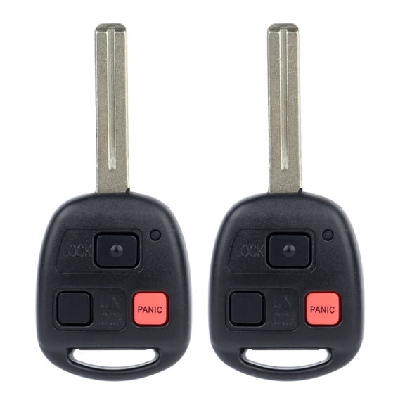 CCIYU 2 pcs Uncut 3 Buttons Keyless Entry Remote Fob Replacement for 1999-2003 for Lexus RX300 Series with OE ADP12548701S N14TMTX-1
