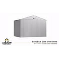 thumbnail image 4 of Arrow Elite 10 x 8 x 8 ft Galvalume Steel Storage Shed, 4 of 6