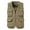 Khaki, variant on WREESH Mens Cargo Vest Jacket Quick Drying Hiking Vest Breathable Mesh Work Vest Fishing Vests with Multi Pockets Navy