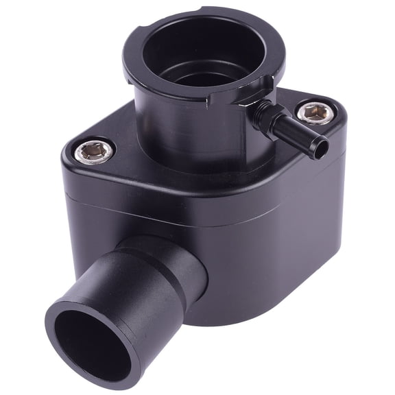 JEGS Intake Manifold Coolant Filler Neck Kit [Black Anodized Billet Aluminum]