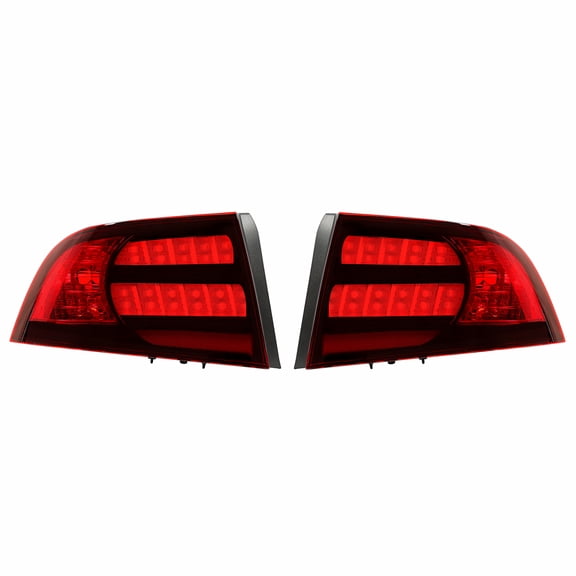 Left&Right Tail Lights Brake Lamps Red w/Bulb For Acura TL Type-S 04 05 06 07 08