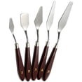 thumbnail image 1 of 5 uds cuchillos de paleta, cuchillos de pintura de acero inoxidable, arte de raspador de pintura para cuchillo de paleta de colores mezclados para pintura al óleo pintura acrílica esquí esquí Gafas de esquí, 1 of 5