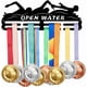 thumbnail image 1 of Soporte de pared para medallas de carreras, exhibidor de medallas deportivas con cinta, colgador de medallas con cordón, exhibidor colgante de metal, 1 of 9
