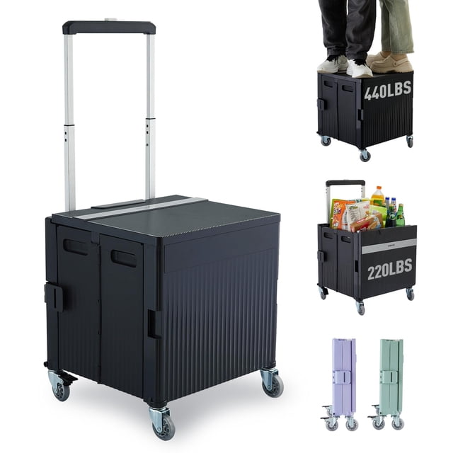 Carrito Utility SUBICOO Plegable con Tapa y Ruedas