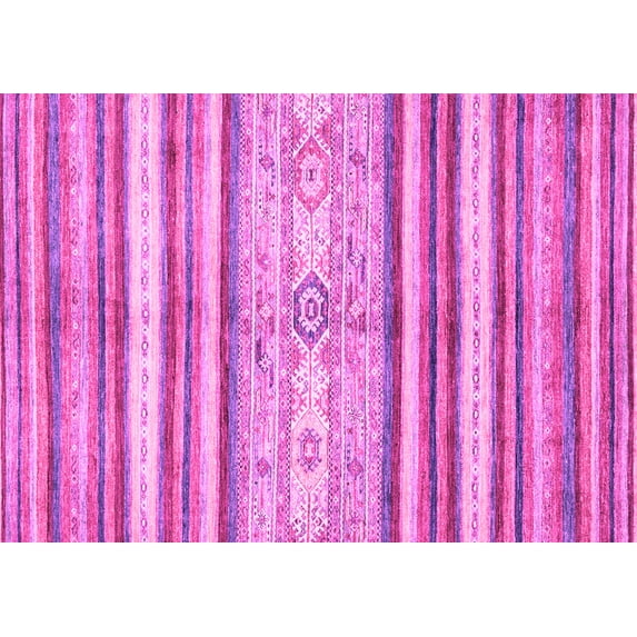 Ahgly Company Indoor Rectangle Abstract Pink Modern Area Rugs, 5' x 8'
