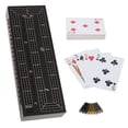 thumbnail image 1 of Set Cribbage WE Games de madera para 3 jugadores con pinzas y tarjetas de fácil agarre, 1 of 8