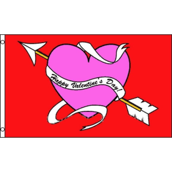 3x5 Happy Valentine's Valentines Day Flag 3'x5' Banner Brass Grommets Premium