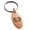 Rose, variant on Stainless Steel Floral Filigree Heart Engraved Small Oval Charm Keychain Keyring