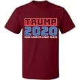thumbnail image 2 of OXI T-Shirt - Trump 2020, Basic Casual T-Shirt for Men's and Women Fleece T-Shirt Short Sleeve - Cardinal Red 3X-Large, 2 of 3