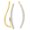 Yellow Gold, variant on Collection Round White Diamond Crawler Climber Earrings For Women (0.10 ct. Color I-J, Clarity I1-I2) in 14K Yellow Gold
