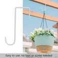 thumbnail image 4 of Patio White Powder Coated Steel Fence Hooks for Hanging Plants, , Bird Feeders, Lights, 8 PCS, 4 of 4