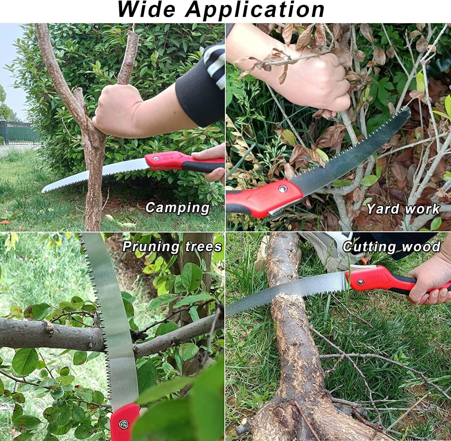 Lengon 10 Inch Folding Pruning Saw – SK-5 Steel Blade – Labor-Saving For Garden & Camping - View #2