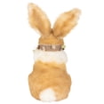 thumbnail image 6 of Northlight Plush Rabbit with Floral Bow Easter Figurine - 10.25", 6 of 6
