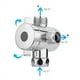 thumbnail image 3 of 2X ABS Conexión de Manguera Desviadora Cromada de 3 Vías Conector del Adaptador En Forma de T para Manguera de Válvula de ángulo Baño Brazo de Ducha Inodoro, 3 of 5