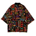 thumbnail image 2 of Kimono men's and women's 2021 Japanese traditional kimono cardigan neon pattern shirt Japanese summer kimono, 2 of 6