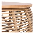 thumbnail image 5 of New Pacific Direct Iris Round Rattan Coffee Table in Brown/Natural Honey, 5 of 6