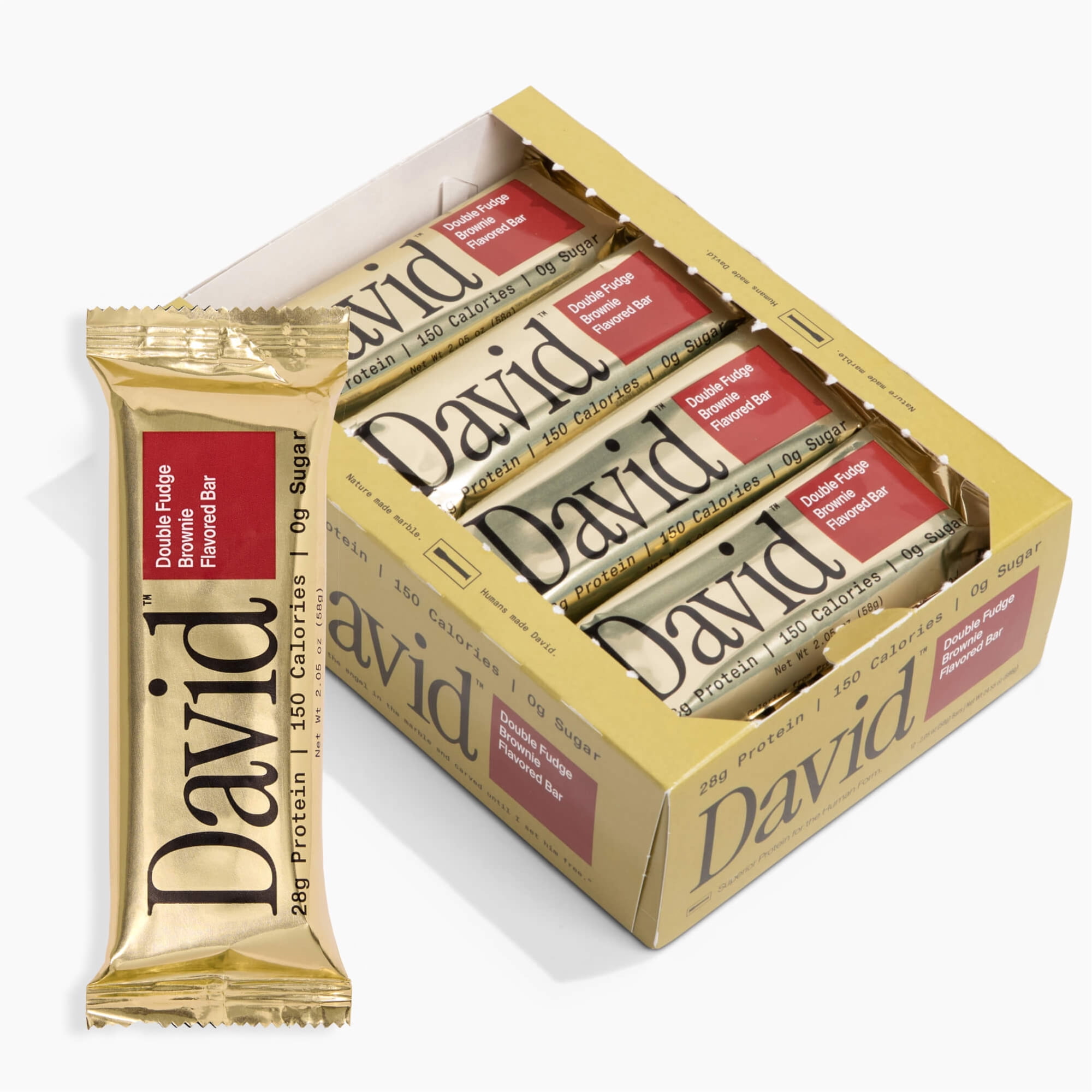 David High Protein Bars, Fudge Brownie - 28g Protein
