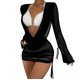 thumbnail image 1 of Gibobby Vestido Elegante Bikini de mujer Drapeado Cordón delantero Malla sin espalda Cubrir sin lencería Mini vestido Beach Wrap Bikini Shiny Wraps Cubrir para trajes de baño（Negro， M), 1 of 5