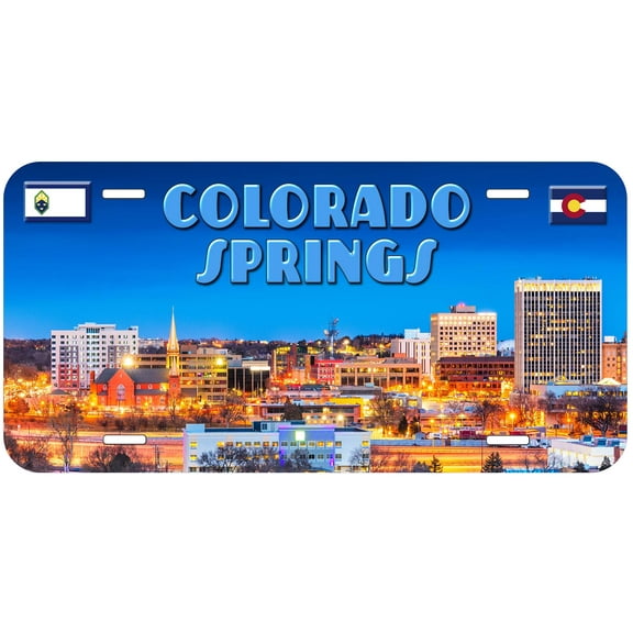 Colorado Springs CO TAG01 Novelty Car Auto License Plate