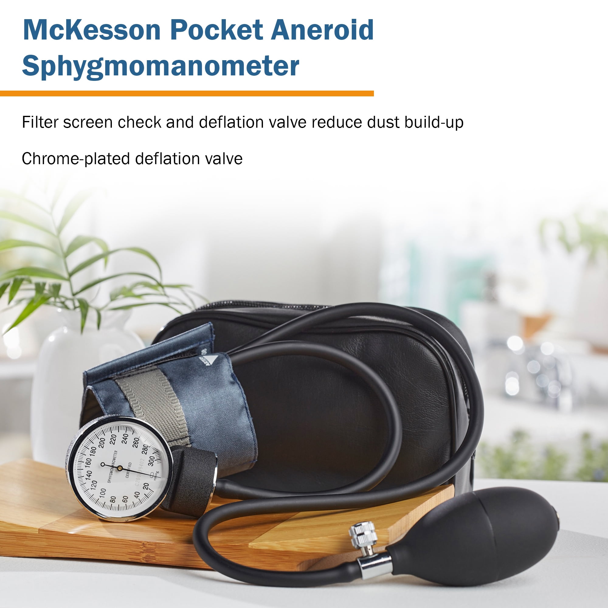 McKesson Pediatric Blood Pressure Unit, Aneroid Sphygmomanometer - Navy, 1 Ct