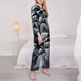 thumbnail image 4 of Lsque The Binding of Isaac Pattern Long Sleeve Pajama Set for Women - Soft 2-Piece Sleepwear and Loungewear Set with Pockets, Comfy Nightwear, 4 of 8