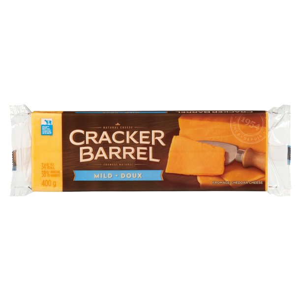 Cracker Barrel Cheddar Coloured Mild Cheese, 400g Walmart.ca
