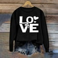 thumbnail image 5 of Ounisa Womens Valentines Sweatshirt Love Heart Graphic Print Pullover Casual Long Sleeve Valentine's Blouse Top, 5 of 5