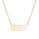 thumbnail image 2 of Collar para mujer, joyería para mujer, joyería para mujer, collar clásico de moda para parejas, collar con número dorado, accesorios, collar con colgante de clavícula, collar para mujer, 2 of 2
