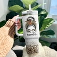 thumbnail image 3 of Mom Bruh Messy Bun Leopard, Tumbler 40 Oz With Handle Lid And Straw, Mom Gifts, Mommy Straws Cup Mothers Life To Women Momma Funny Be For Handle Daisy Insulated Modern Coffee, 3 of 6