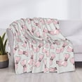 thumbnail image 4 of Salouo Cute Bow Tie Print Throw Blanket Gifts for Women Men Soft Flannel Blanket for Home Living Room Decor Bedroom Blanket Gifts for Mom Dad -80"x60", 4 of 7