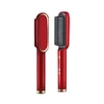 thumbnail image 1 of Graflsoa Brosse Lissante Ionique avec 5 Réglages de Chaleur Réglables, Outil de Coiffage à Double Usage pour Cheveux Raides et Bouclés, Design Compact en Rouge, Compatible avec la Tension US, 1 of 6