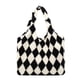 thumbnail image 2 of Bolso de hombro con estampado de rombos de felpa para mujer Ehuebsd bolsa de compras informal de gran capacidad a la moda, 2 of 9
