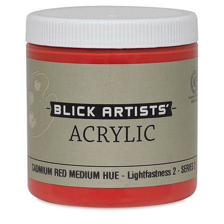 Blick Artists' Acrylic - Cadmium Red Med. Hue, 8 oz jar