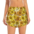 thumbnail image 2 of Balery Sunflowers1 Pattern Women's Running Shorts with Liner 2 Pockets Elastic Workout Athletic Gym Yoga Shorts-Small, 2 of 7