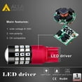 thumbnail image 5 of Alla Lighting BA15S 1156 LED Strobe Brake Lights Bulb, Pure Red Super Bright Flashing Stop Lamps 7506 1003 3497 1141 12V Replacement for RVs, Cars, Trucks, 5 of 9