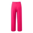 thumbnail image 3 of DuoJiaJ 2025 Women's Wide Leg Work Pants High Waist Business Casual Slacks Trousers Linen Casual Pants Women, 3 of 4