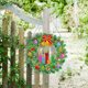 thumbnail image 4 of Cuadros Decorativos Corona de Navidad de pintura de diamante en forma especial de bricolaje 5D con cadena de lámpara (YH24) Tmvgtek embutido en tela, 4 of 7
