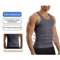 thumbnail image 6 of QSAWXQZ Men's Seamless Compression Tank Sleeveless Crew Neck Tummy Control Slim Body Shaper M, 6 of 8