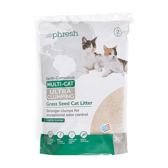 So Phresh Extreme Clumping Scented Grass Seed Cat Litter 20 lbs.
