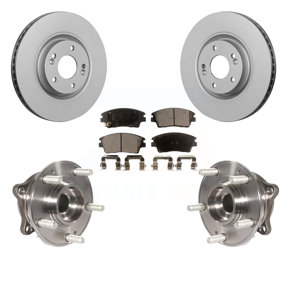 Front Hub Bearing Assembly With Coated Disc Brake Rotors And Ceramic ...