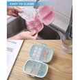 thumbnail image 5 of 2pcs Travel Pill Organizer Box Moisture Proof Small Pill Case Portable Pill Box Vitamin Moisture Proof Container, 5 of 5