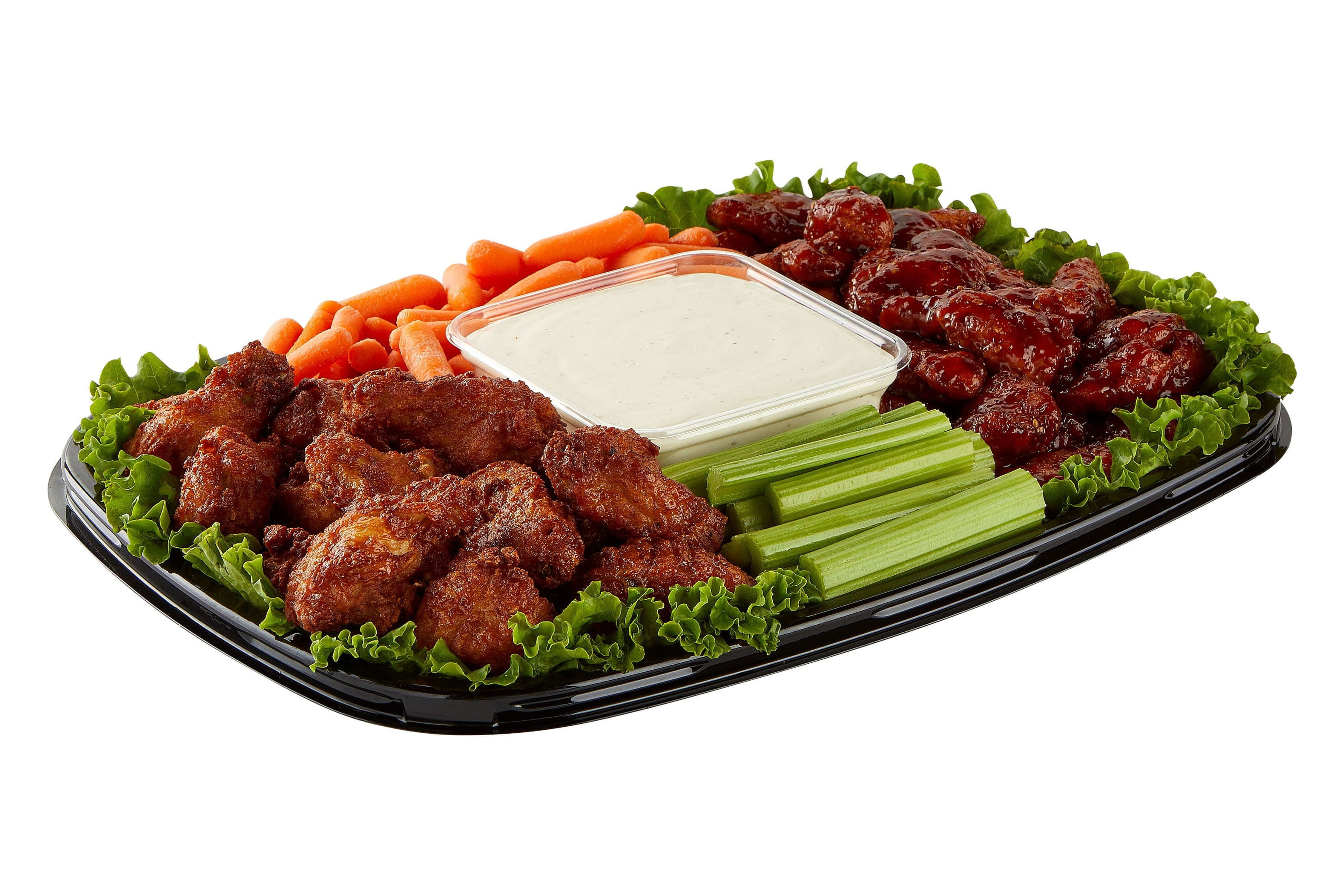Freshness Guaranteed Fresh, Hot and Ready-to-Eat Chicken Win Party Tray, Large