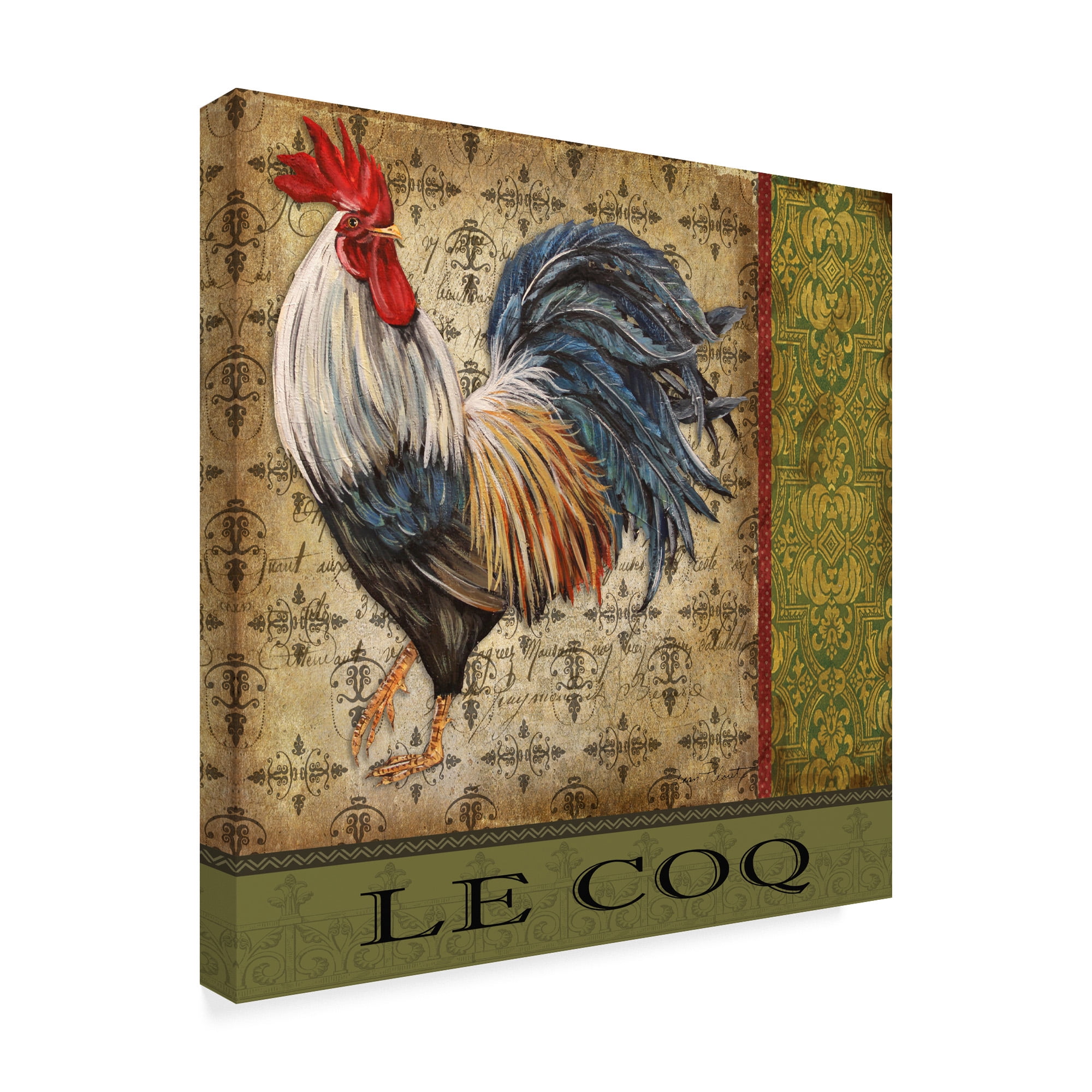 Trademark Fine Art 'Vintage Le Coq 2' Canvas Art by Jean Plout