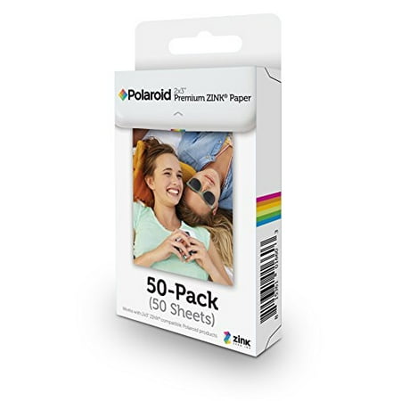 Polaroid 2x3 inch Premium ZINK Photo Paper QUINTUPLE PACK (50 Sheets) - Compatible With Polaroid Snap, Snap Touch, Z2300, SocialMatic Instant Cameras & Zip Instant