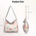 thumbnail image 4 of Marine Adorable Crab Handbag Casual Tote Canvas Shopping Bag Crossbody Phone Bag for Women Men, 4 of 5
