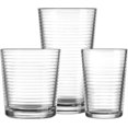 thumbnail image 2 of Palais Glassware Striped Clear Glass Sets, Select Your Favorite From Highballs - 17 Oz -, to DOF - 13 Oz - (Double Old Fashioned (Set of 18-6 of Each, Juice, Rocks, Coolers), 2 of 6
